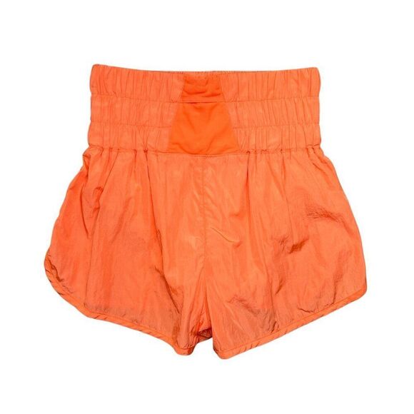 Free People Movement Shorts Women's Size Small Orange The Way Home Running Yoga - Picture 6 of 11